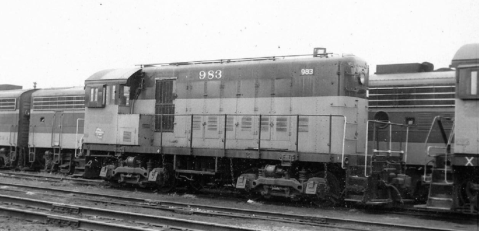 Milwaukee Road HH660 No. 983, which now stands in the Illinois Railway Museum