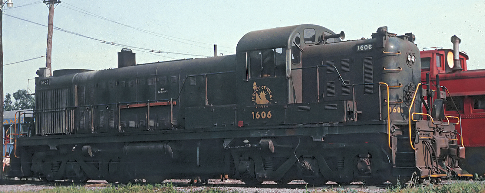 Jersey Central No. 1606, an RSD-4, in July 1970 at Bethlehem, Pennsylvania