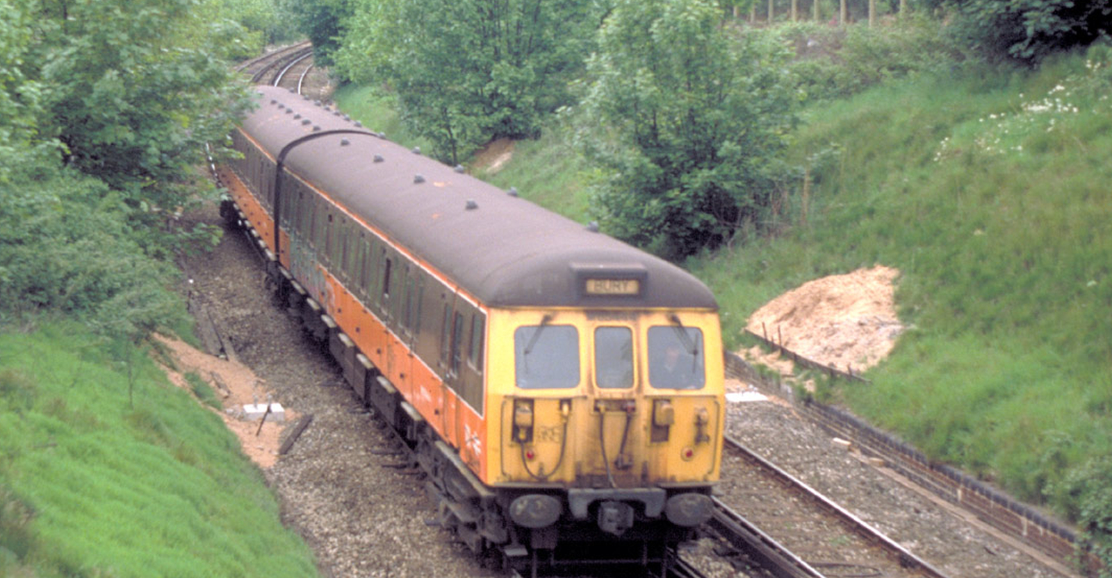 DC variant Class 504 circa 1991 in north Manchester