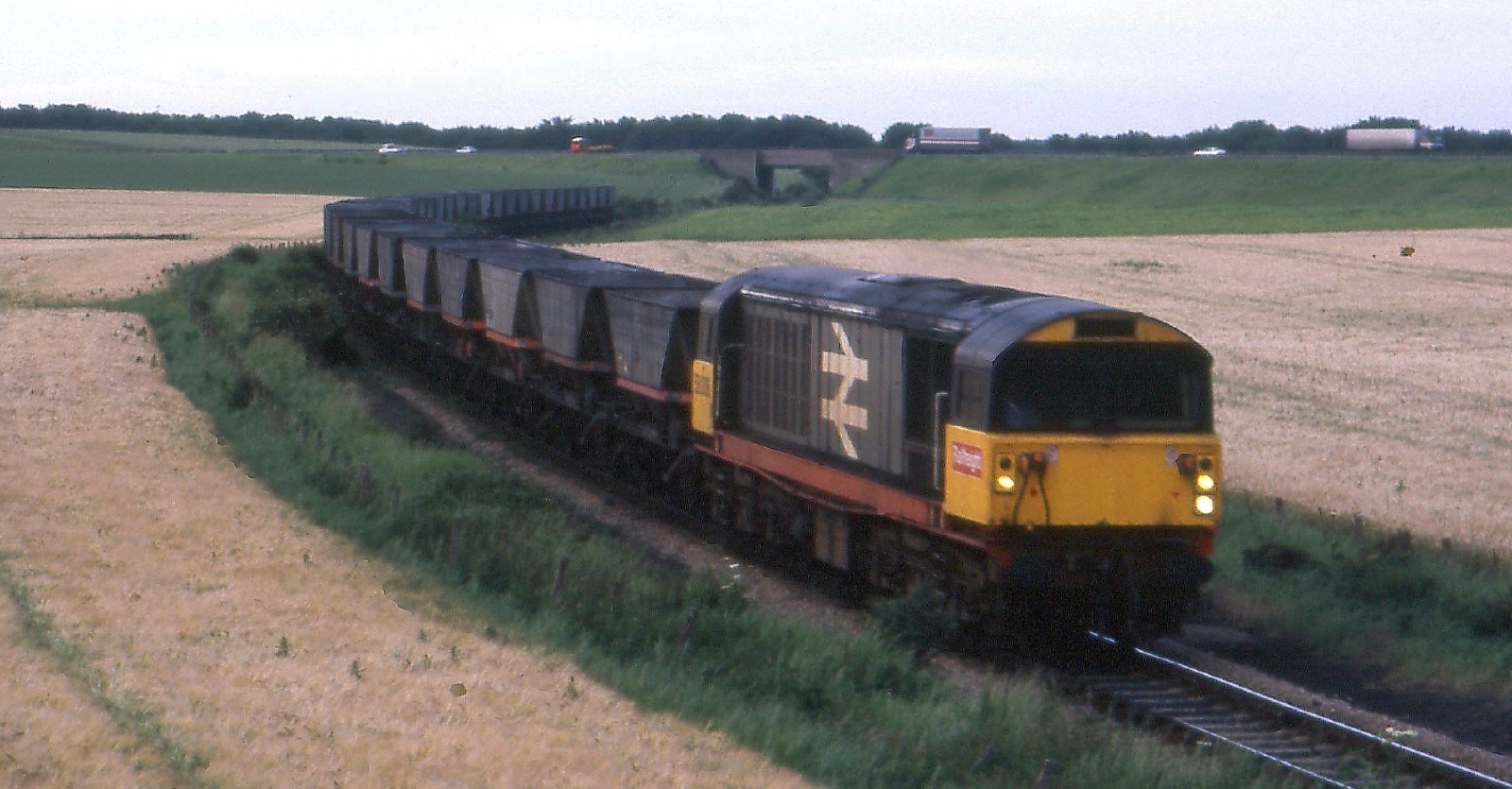 58035 with an empty coal train at Woodthorpe