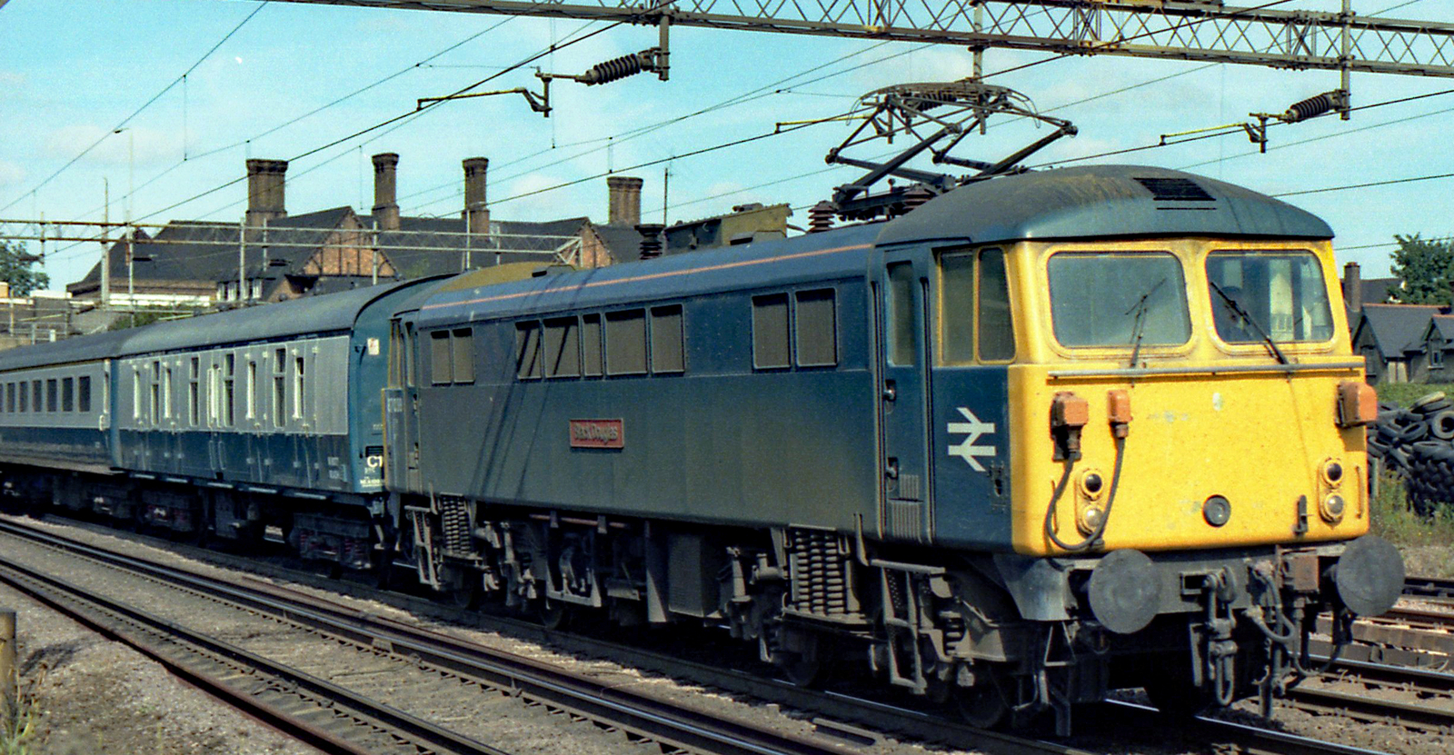 87030 “Black Douglas” in Kenton in September 1979 en route to London Euston