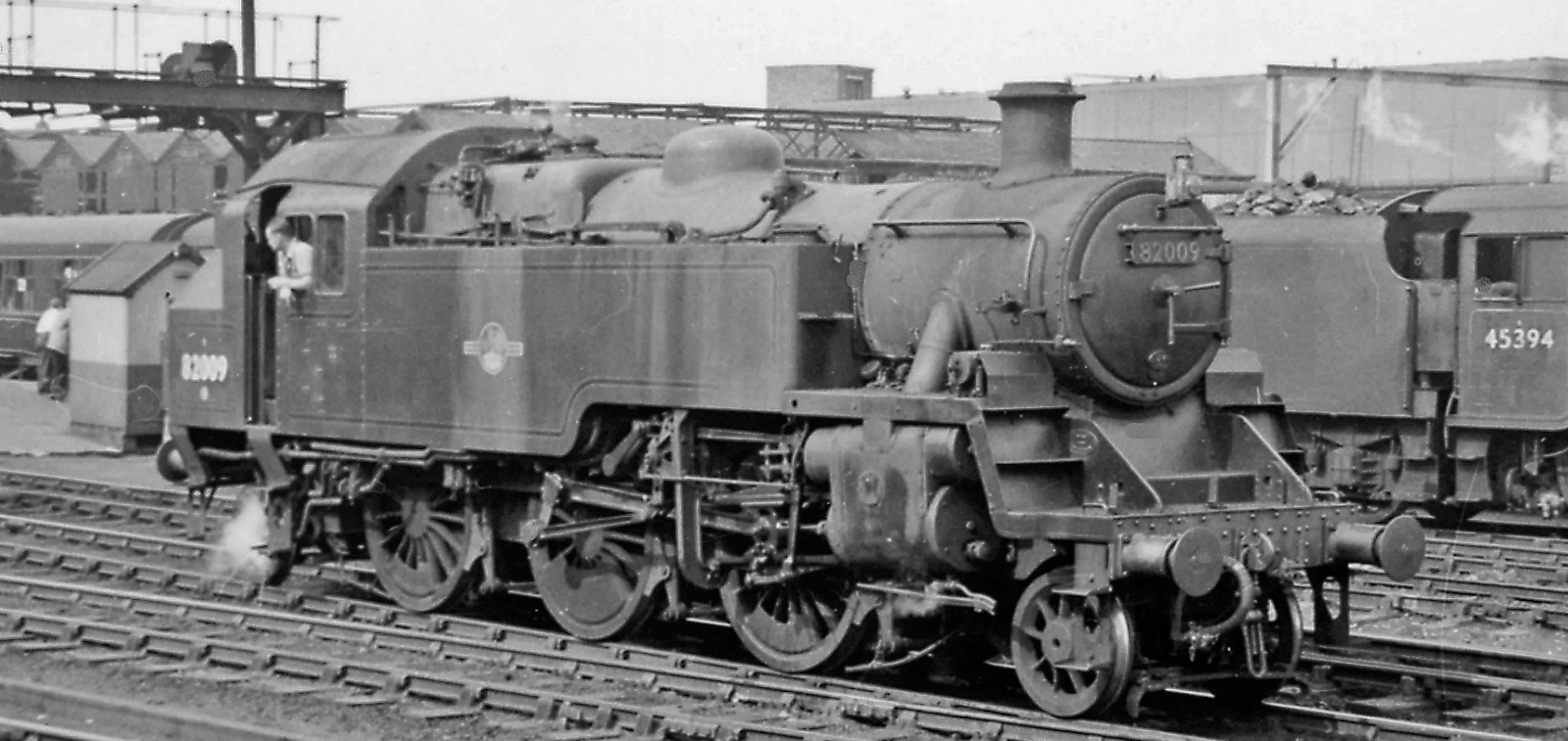 No. 82009 in July 1958 in Crewe