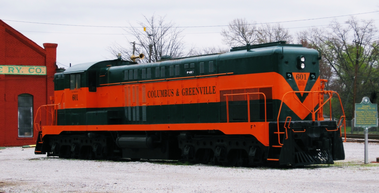 DRS-6-4-1500 of the Columbus and Greenville Railroad in March 2011 in Columbus, Missouri