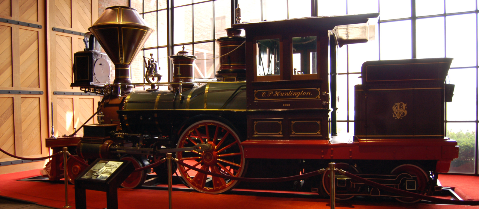 “C.P. Huntington” in the California State Railroad Museum