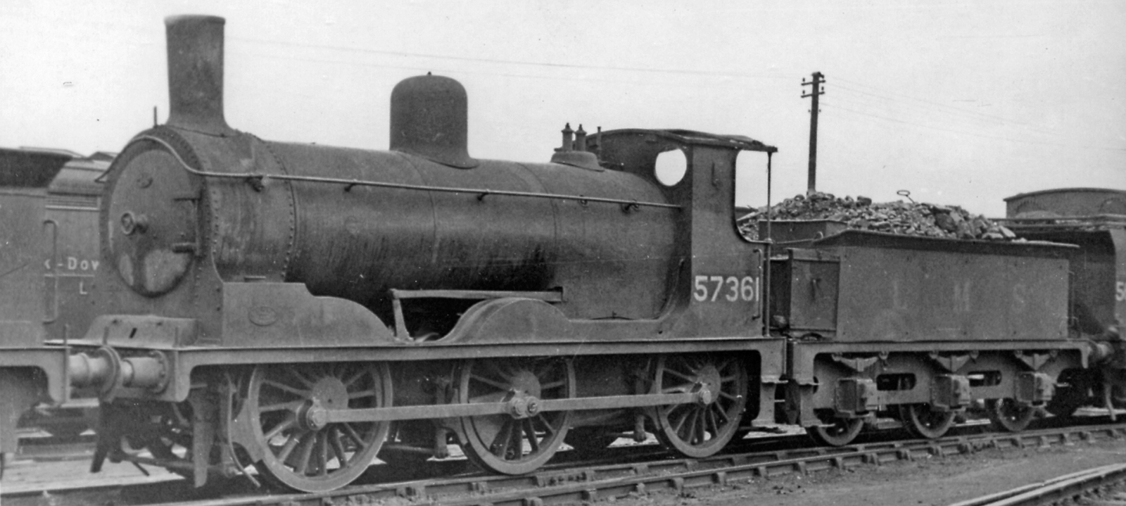 British Railways Class 294 No. 57361 in August 1948 at Polmadie Depot