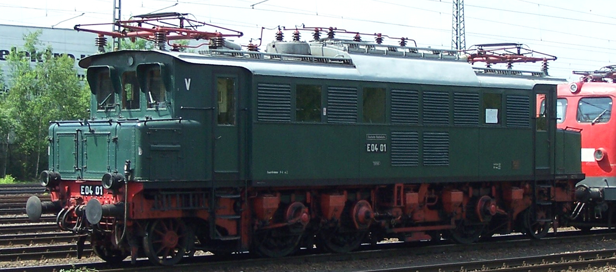 Museum locomotive E 04 01 in June 2012 in Koblenz