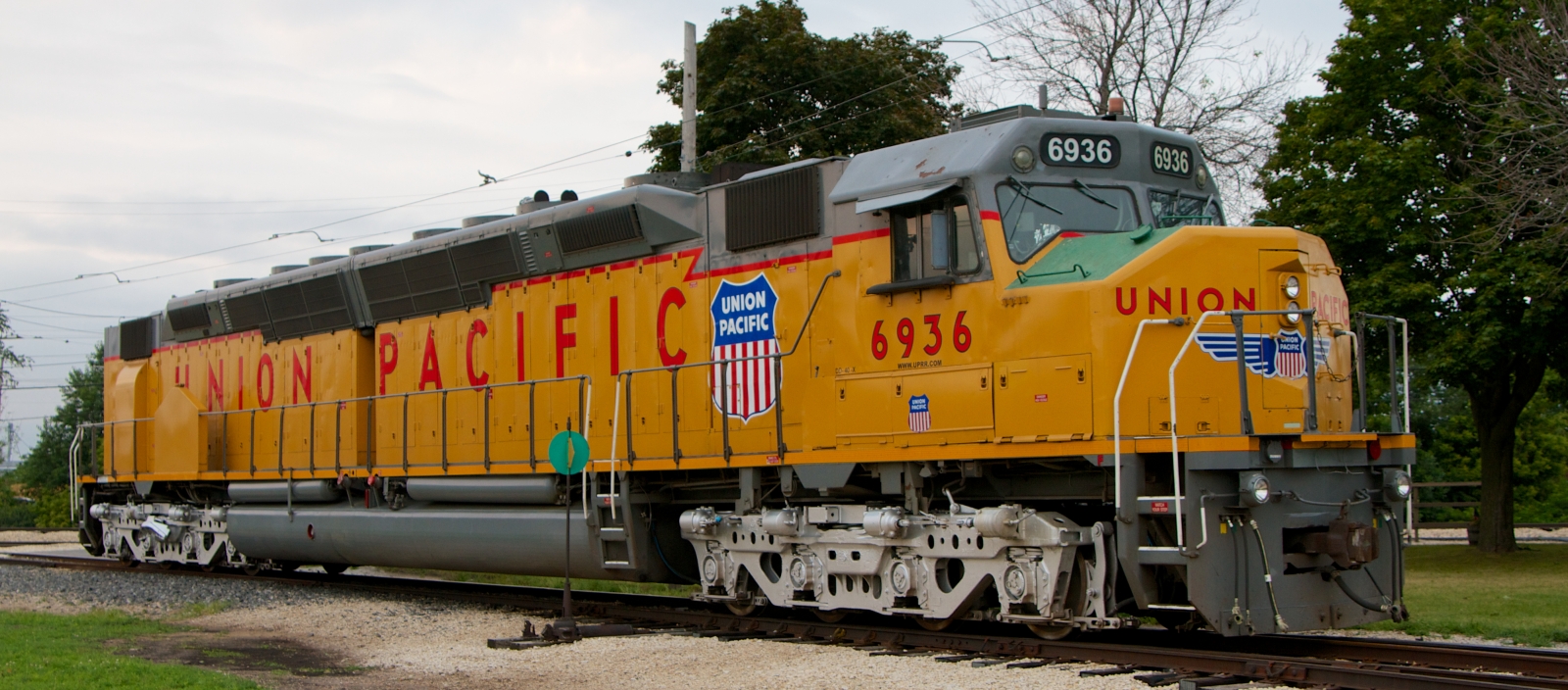 DDA40X No. 6936 was preserved operational and is seen here in Union, Illinois in 2013