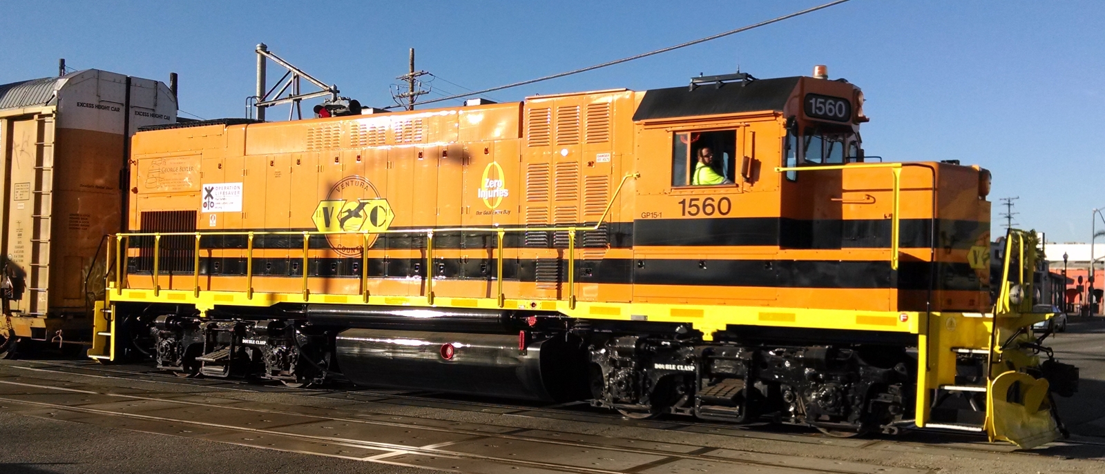GP15-1 of the Ventura County Railroad, a subsidiary of Genesee and Wyoming