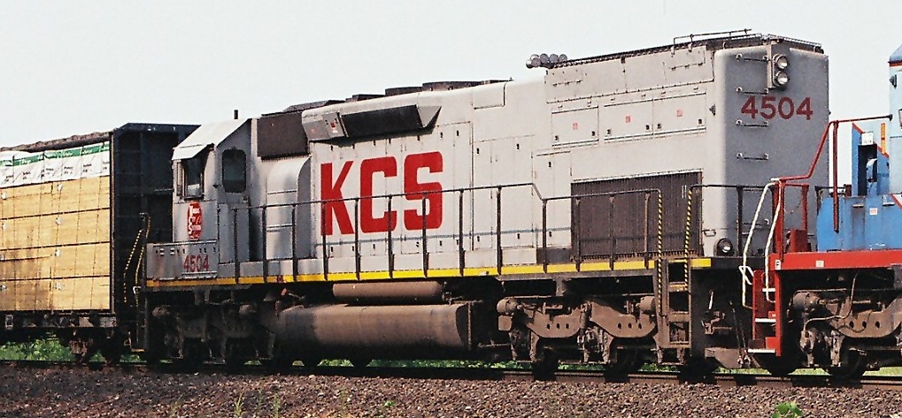 Kansas City Southern SD45T-2 with special radiator fan grills