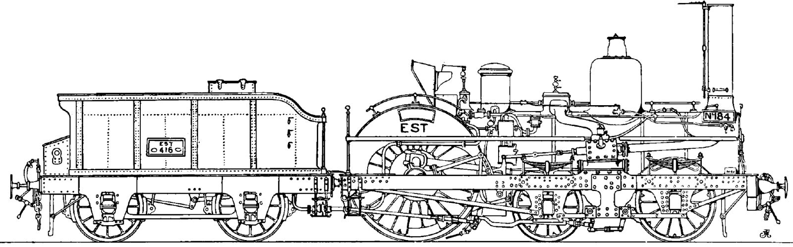 No. 184 rebuilt with heavier driving wheels