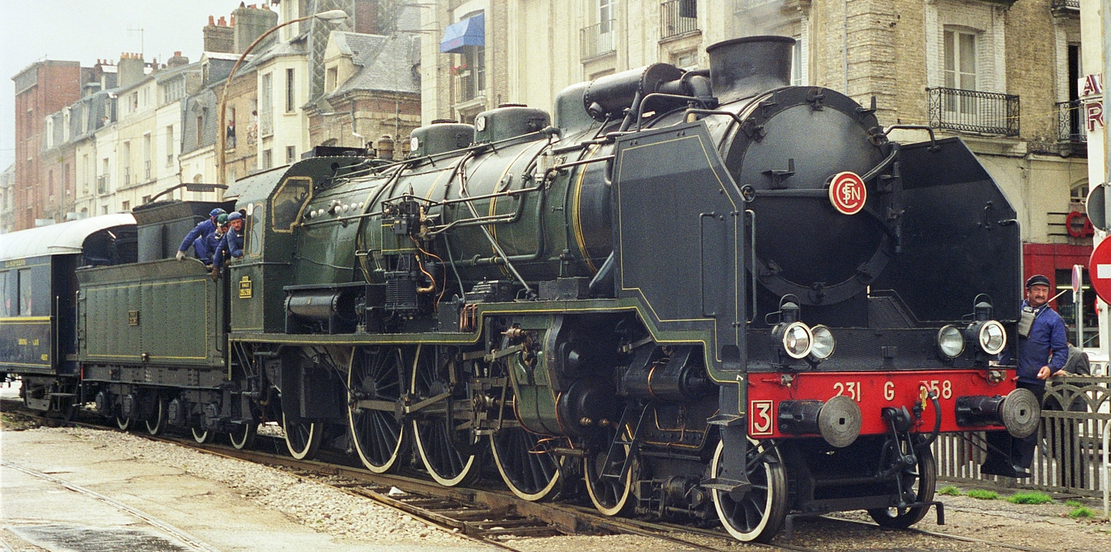 SNCF 231 G No. 558 in September 1986 at Dieppe-Maritime