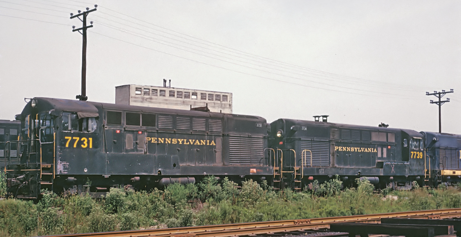 Two H-20-44s of the Pennsylvania Railroad in August 1970 at Baltimore, Maryland