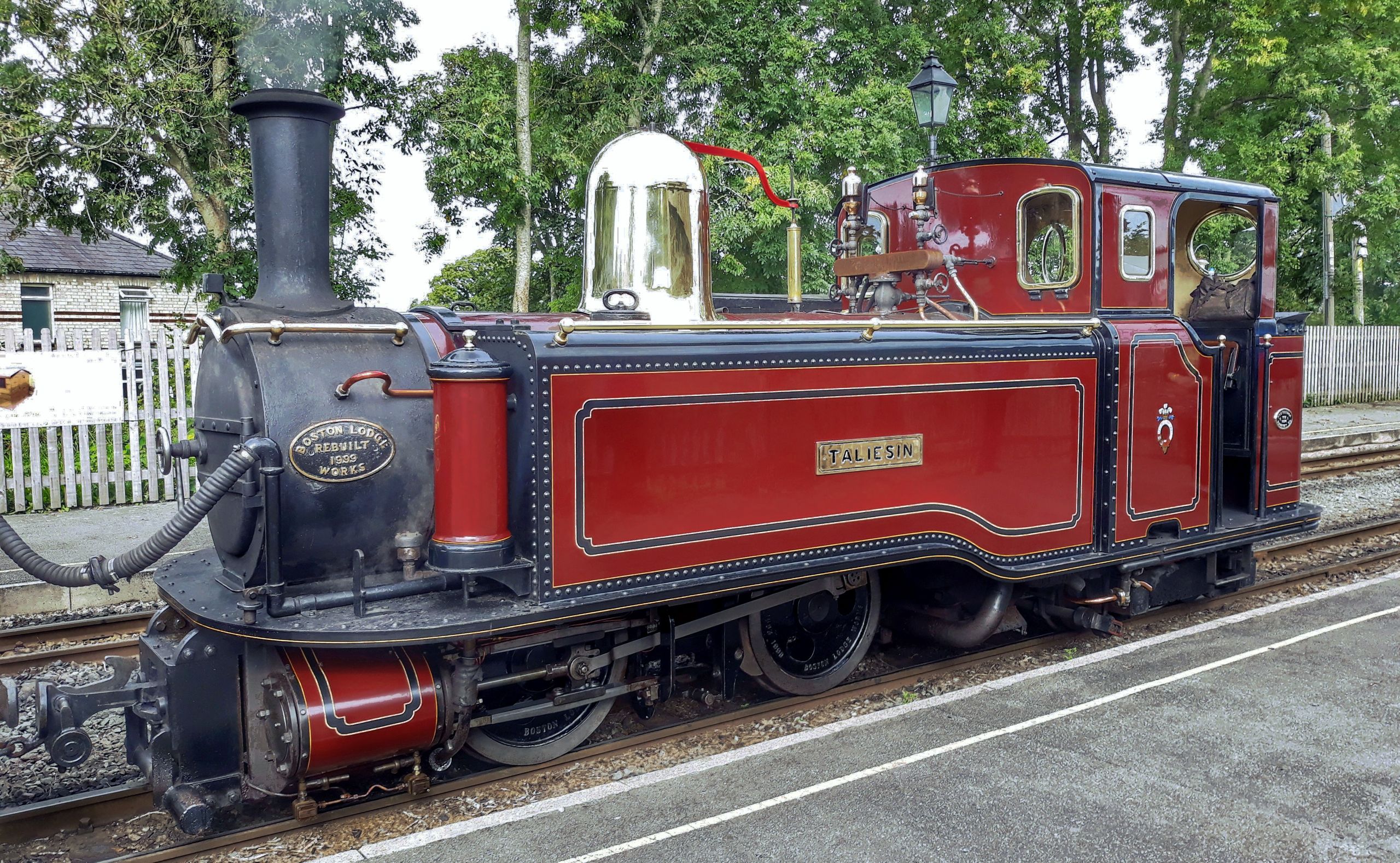 The replica in September 2018 at Dinas