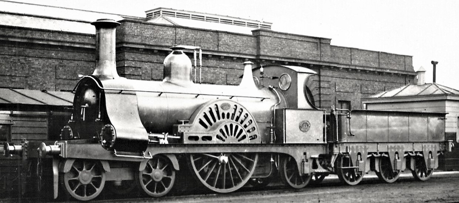 No. 51 after the rebuilt to 4-2-2 in Stratford