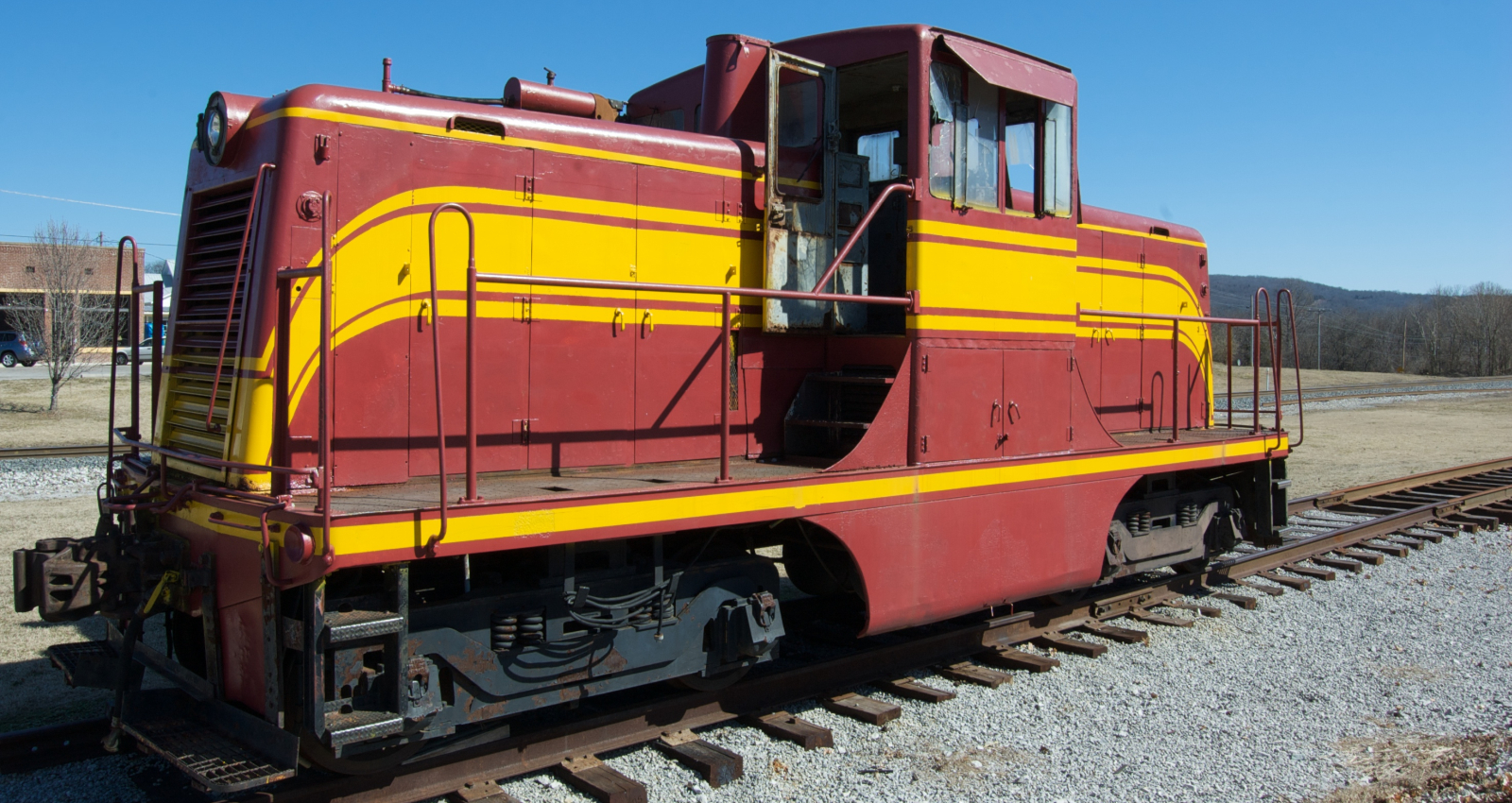 Preserved locomotive in February 2009 at the Cowan Railroad Museum, Tennessee
