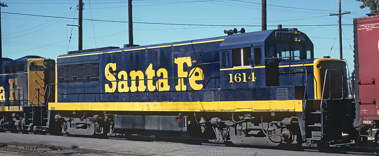 ATSF No. 1614 in October 1966 in Chillicothe, Illinois
