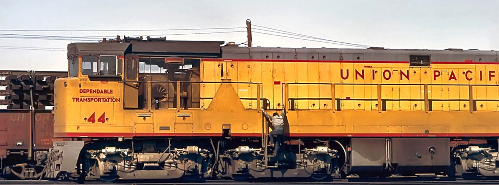Union Pacific No. 44 in October 1966 at Denver, Colorado