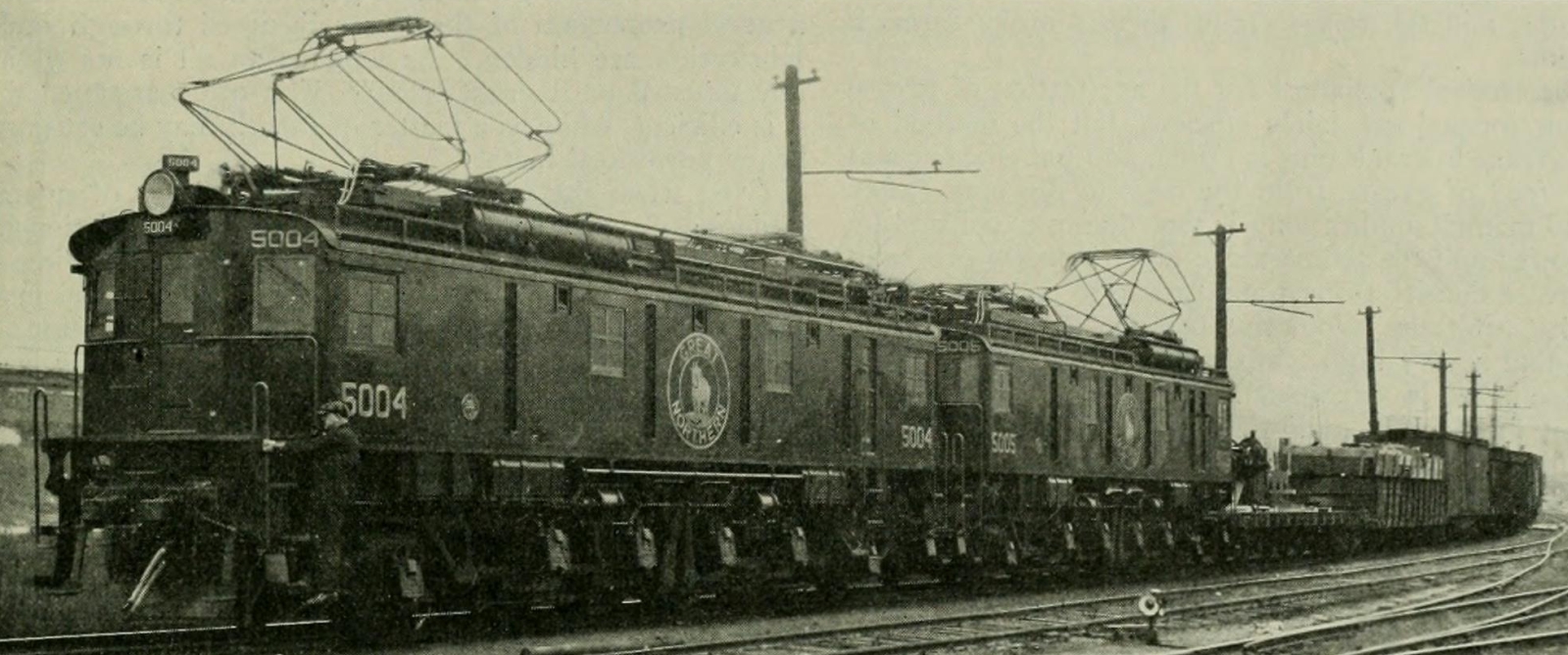 Two Z-1s houble-headed with a freight train