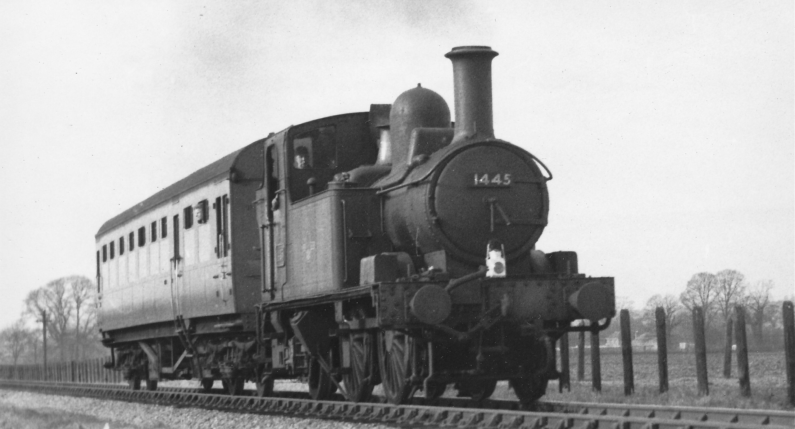 GWR 1445 with driving trailer in 1962