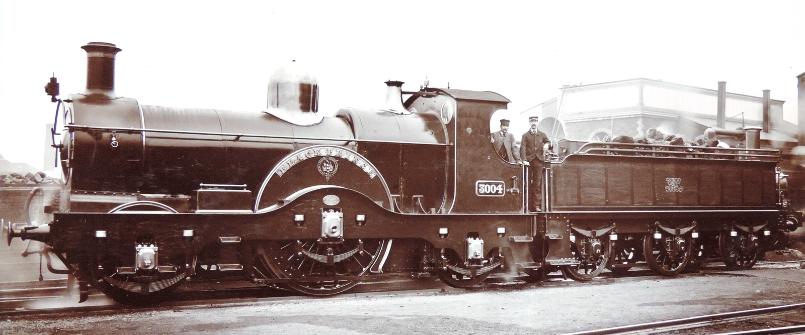 GWR class 3001 “Achilles” of 1891 with a driver diameter of 7 ft 9 in