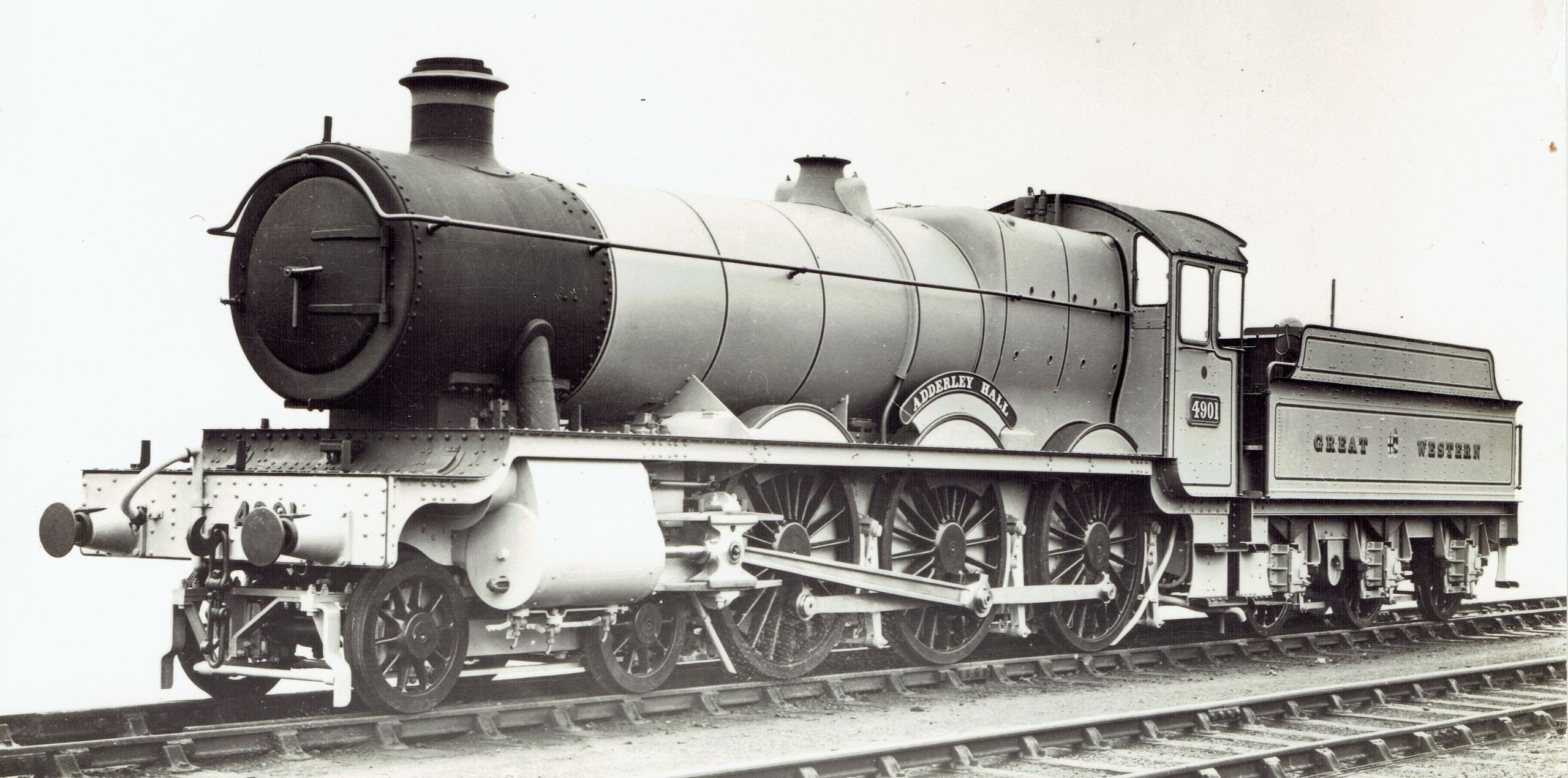 No. 4901 “Adderley Hall” on a Swindon works photo