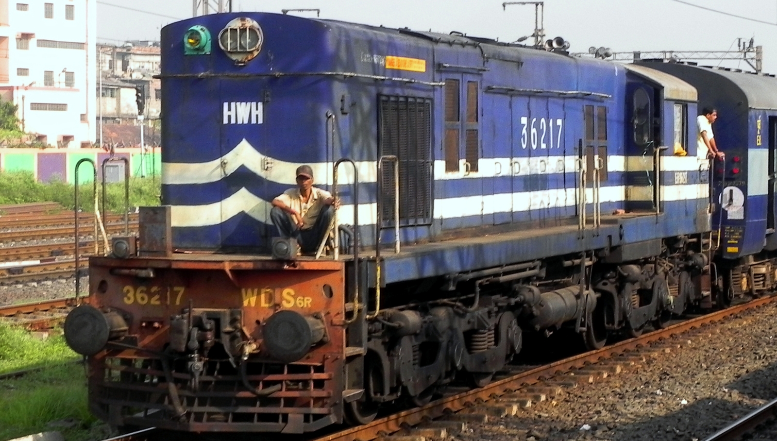 Eastern Railway WDS-6R No. 36217 in April 2011 at Howrah