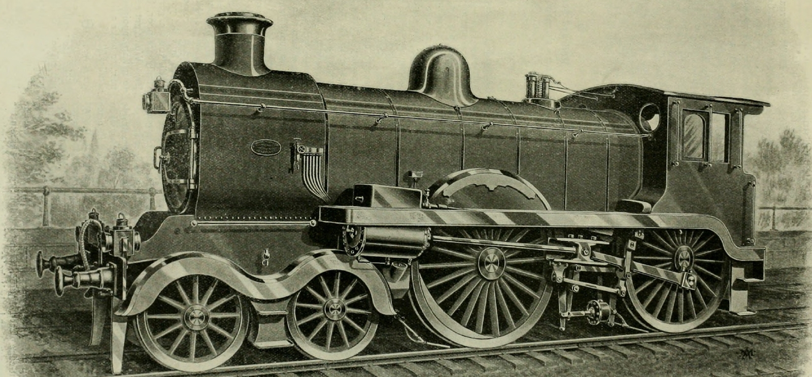 The locomotive before changed to American standards