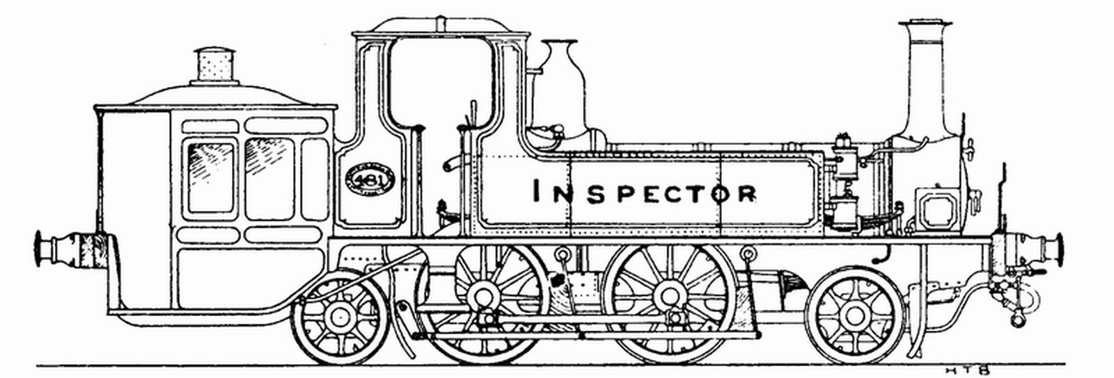 Schematic drawing after the rebuild to No. 481 “Inspector”