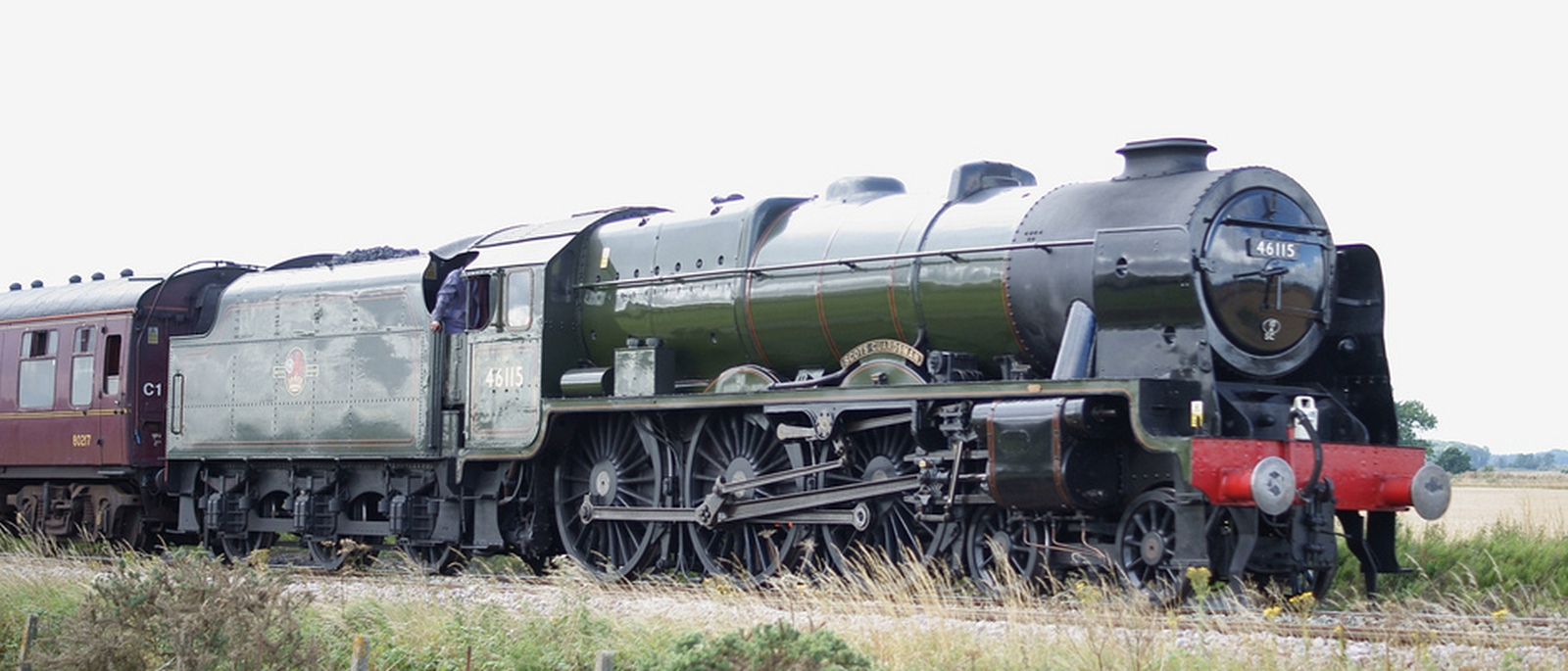 No. 46115 (ex Nt. 6115) “Scots Guardsman” on “Scarborough Spa Express” near Staxton in August 2010