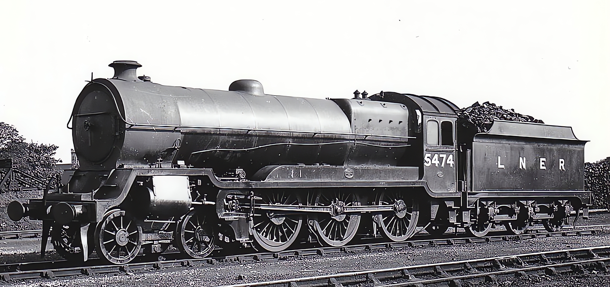 LNER 5474, ex No. 474, in August 1937 in Neasden