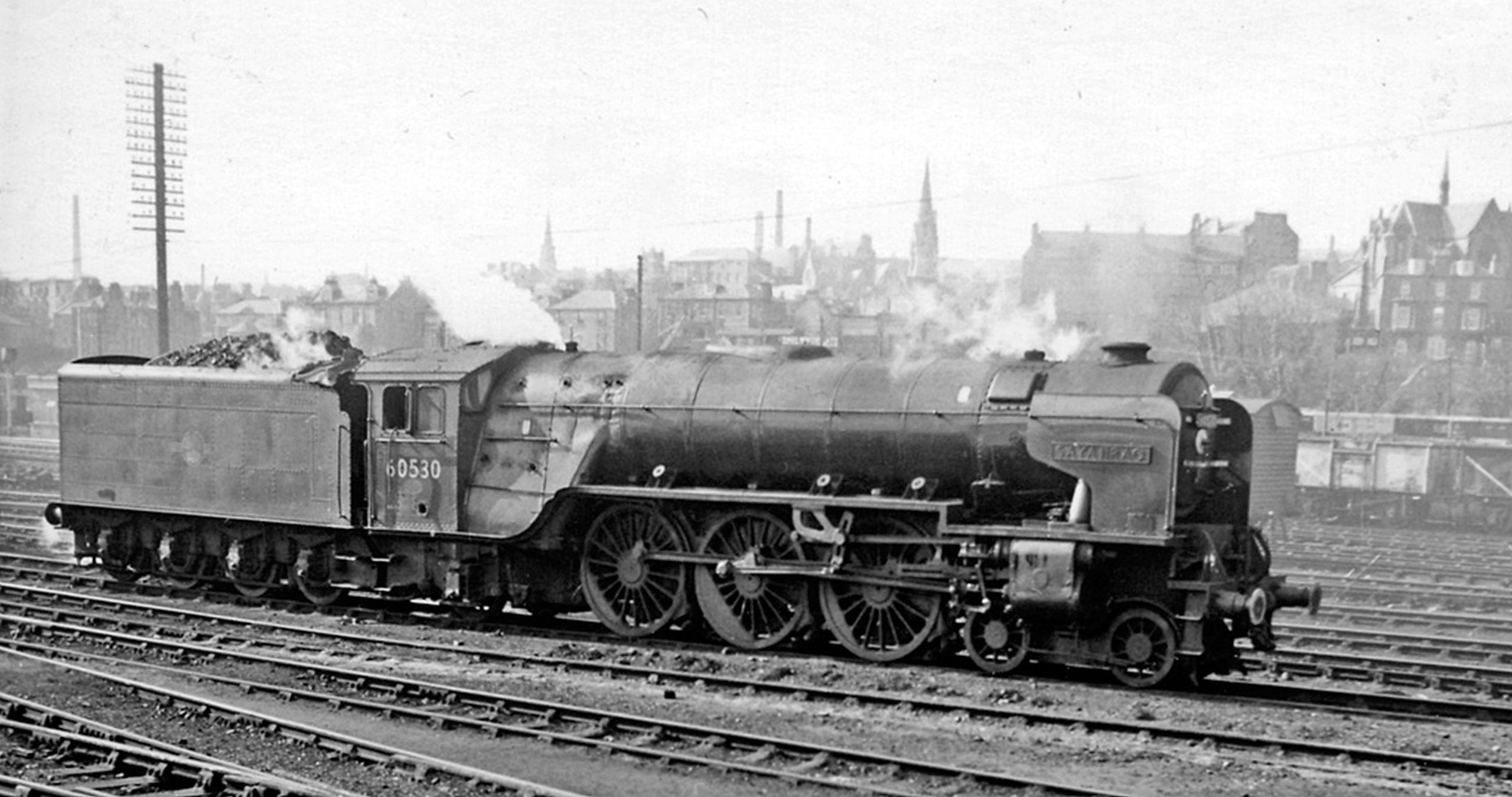 60530 “Sayajirao” in April 1966 at Dundee Tay Bridge Station