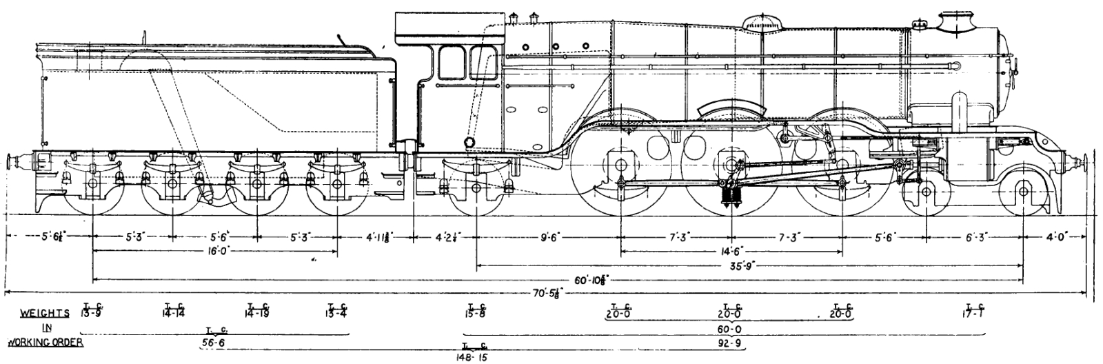 Schematic drawing of the A1 with dimensions