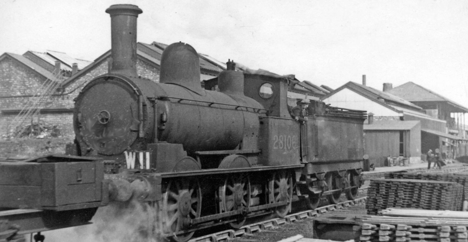 28106 was one of the last examples, here in May 1948 still in LNWR livery