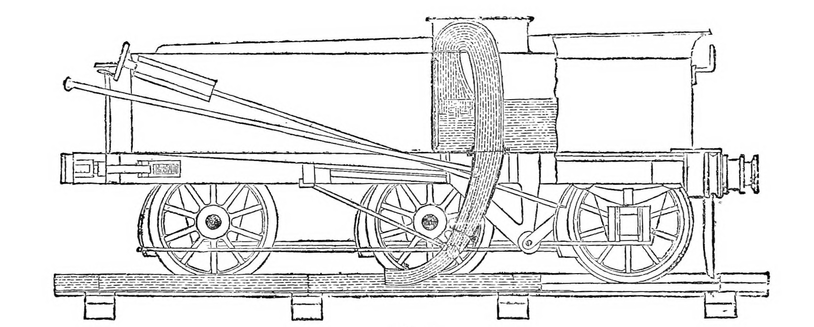 Schematic of a tender with a scoop as first used by the Problem class
