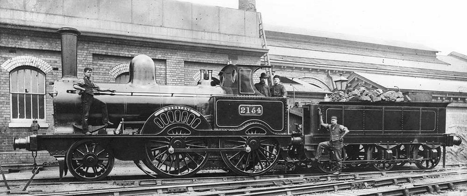 No. 2154 “Loadstone” in 1877 at Monument Lane Station, Birmingham