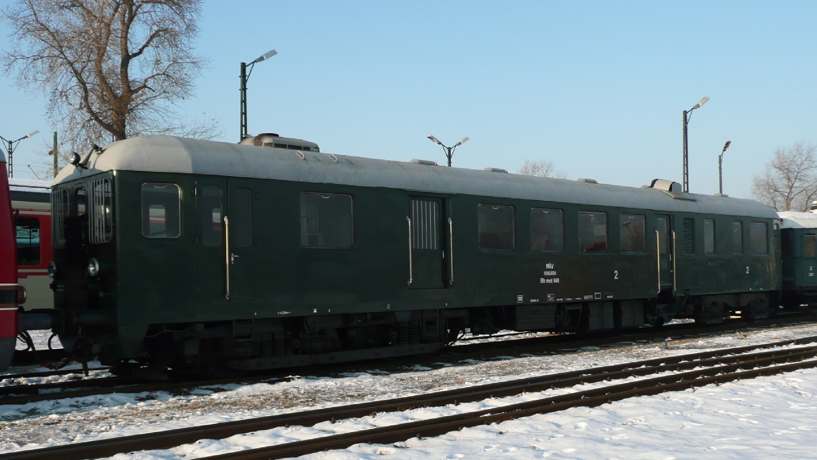 Bbmot 640 in the Railway Historical Park Budapest