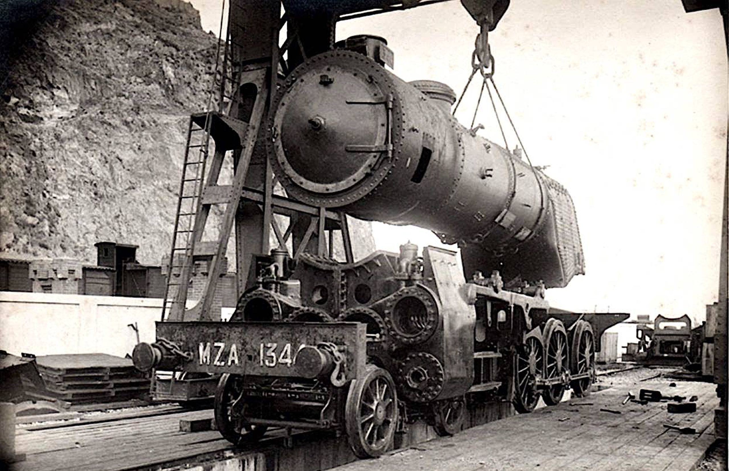 ALCO-built 1344 is being assembled at Barcelona-Morrot