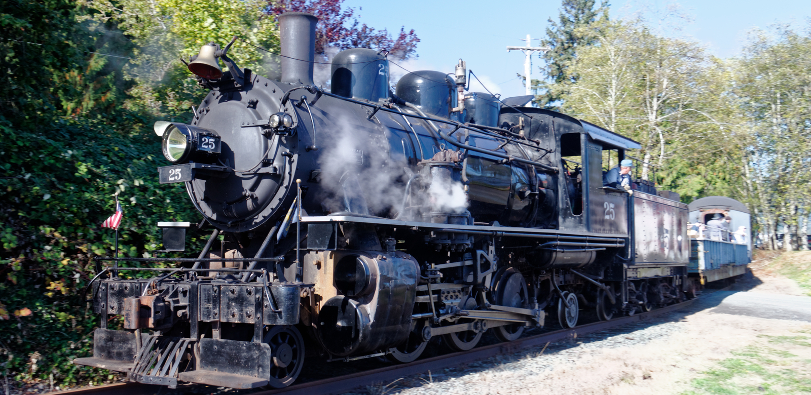 No. 25 in October 2015 on the Oregon Coast Scenic Railroad