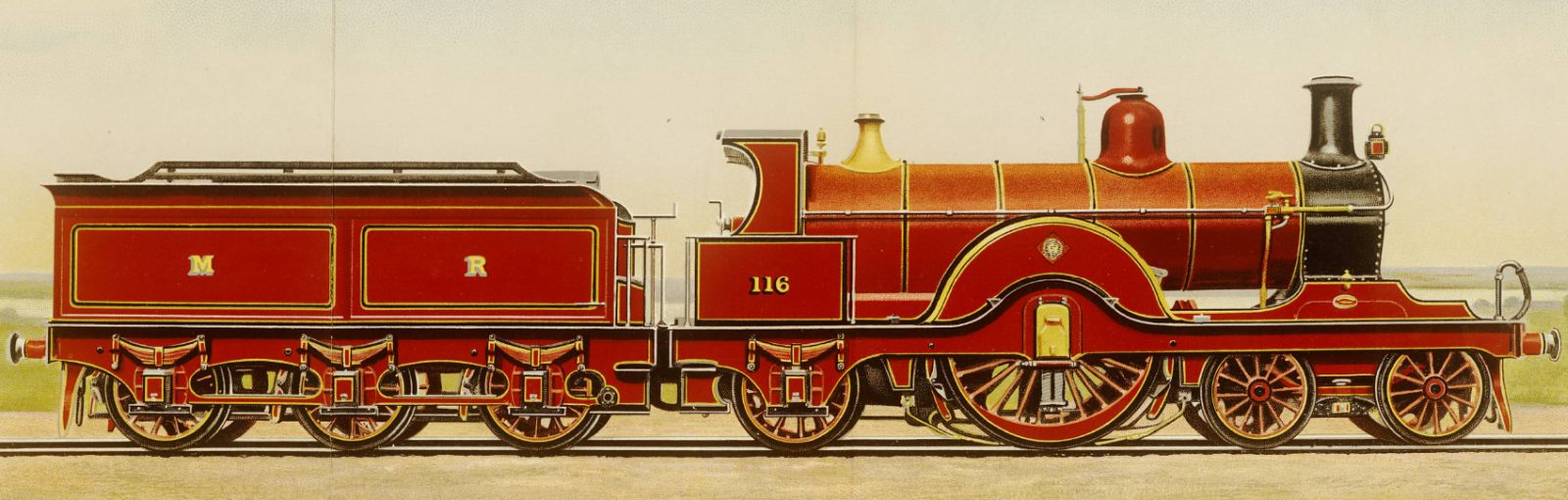 Colored side view of No. 116