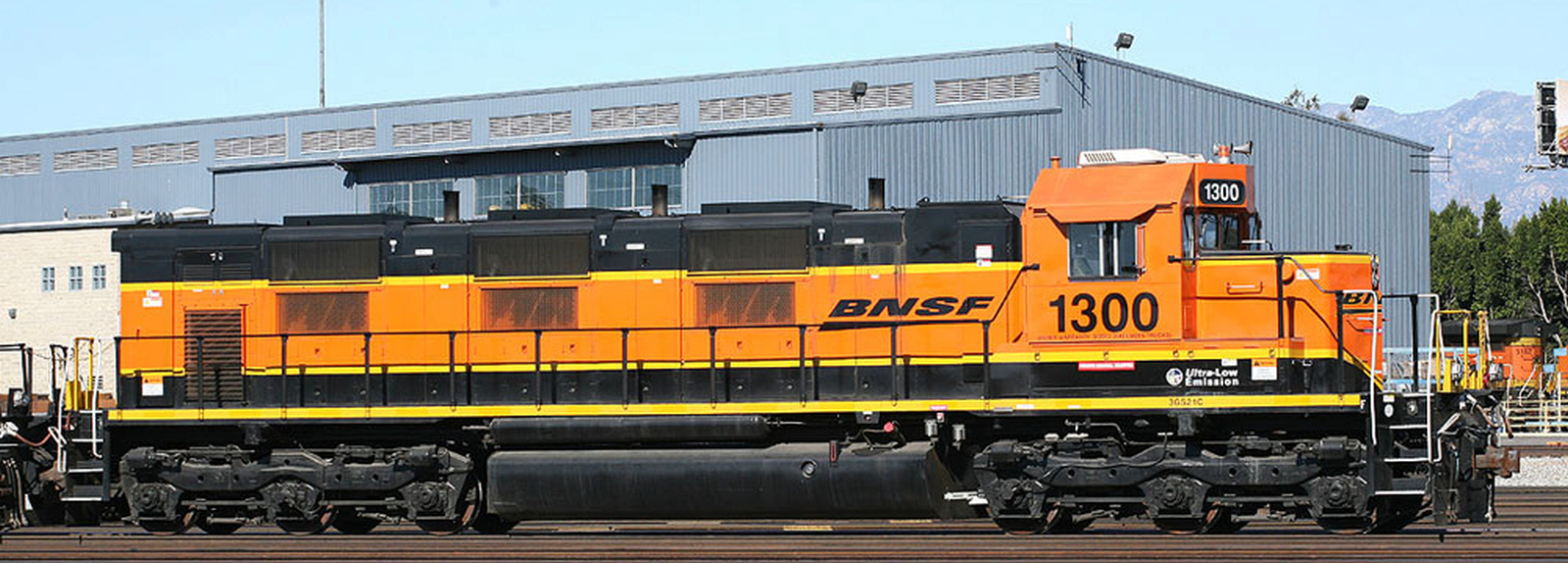 BNSF No. 1300 in January 2013 in Commerce, California
