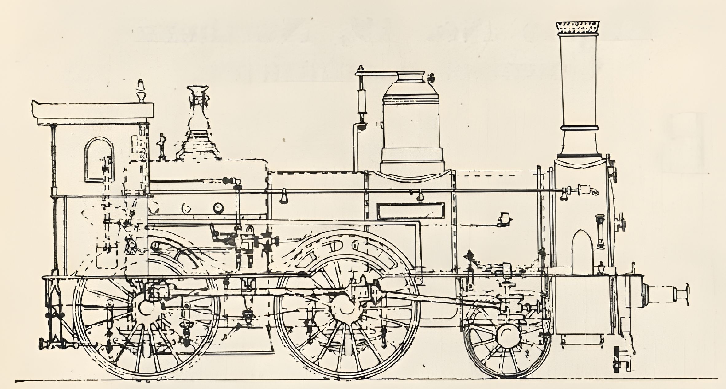 Schematic drawing in a rebuilt state with closed cab