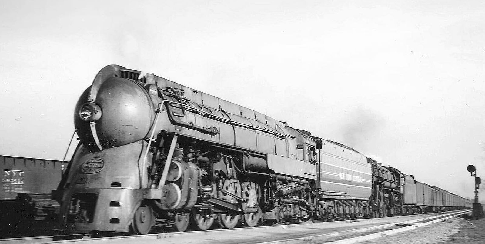 J-3a No. 5448 streamlined in front of another loco in Chicago
