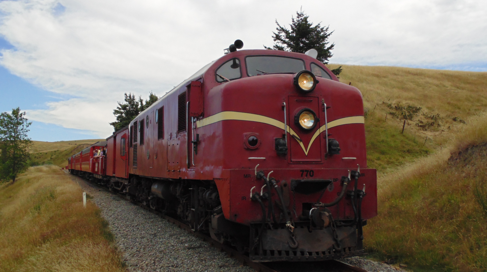 D<sup>G</sup> 770 in January 2017 on the Weka Pass Railway