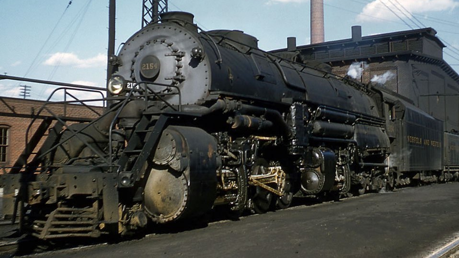 Y6a no. 2154 in 1956 at Shaffers Crossing, Colorado