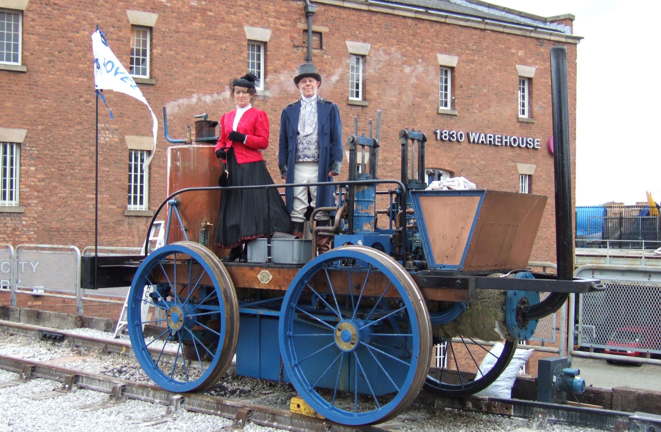 Working replica of the “Novelty” that is being recognized as the first tank locomotive.