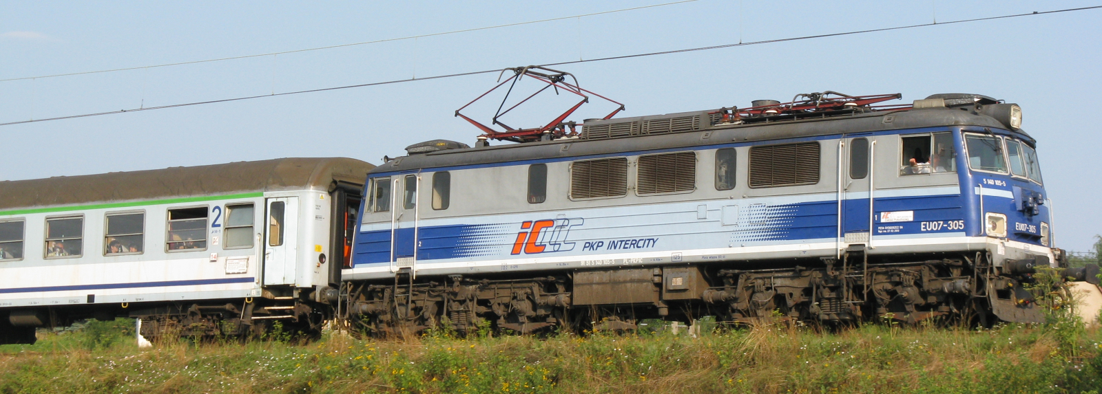 PKP Intercity EU07 305 in August 2015 near Chabówka