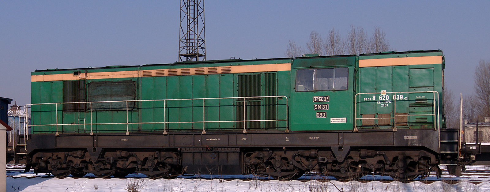 SM31-093 in January 2012 at Ruda Slaska station in Chebzie