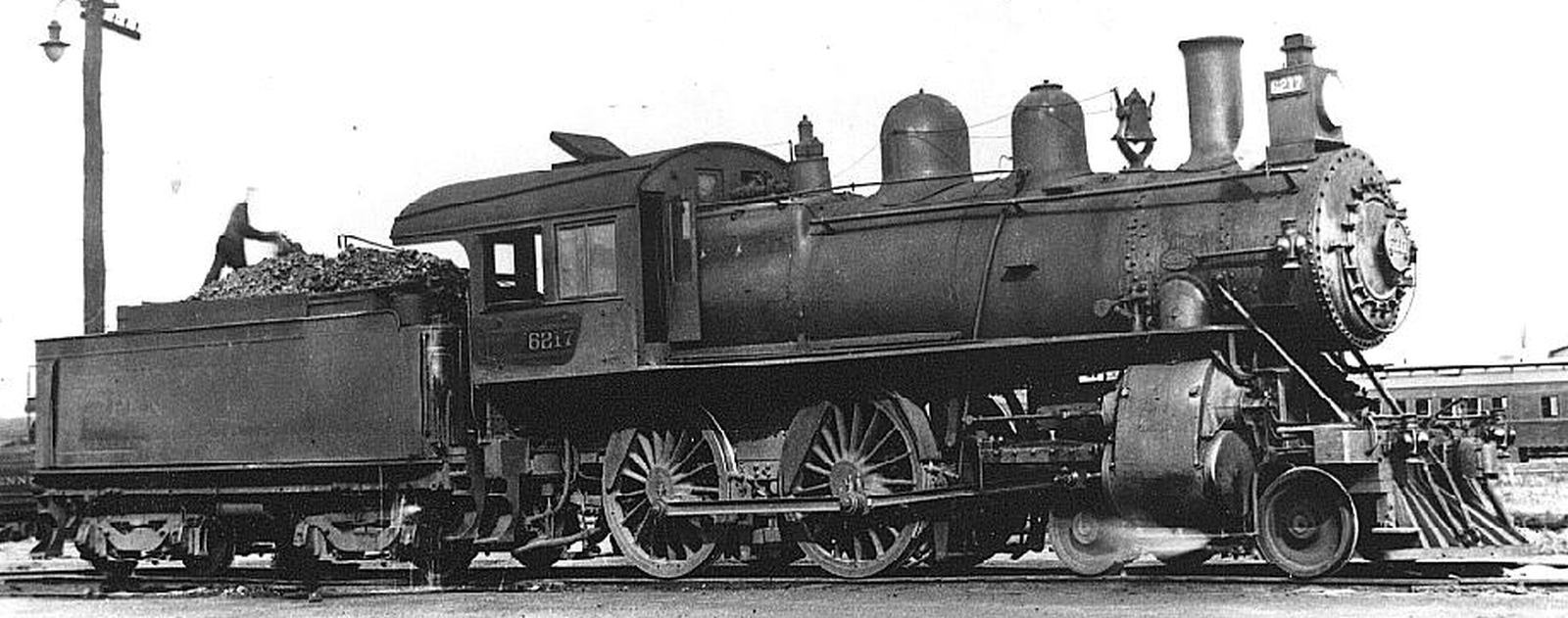 D16sb No. 6217 in January 1916 at Olean, New York