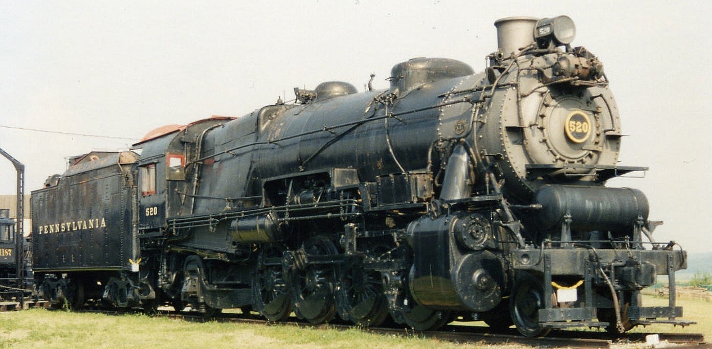 No. 520 on display in 1993 at the Pennsylvania Railroad Museum in Strasburg