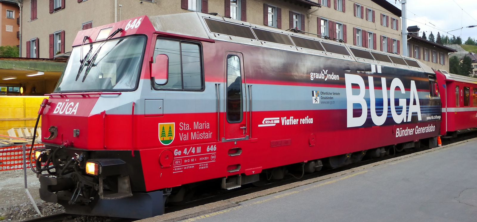 No. 646 “Sta. Maria Val Müstair” in July 2014 in St. Moritz